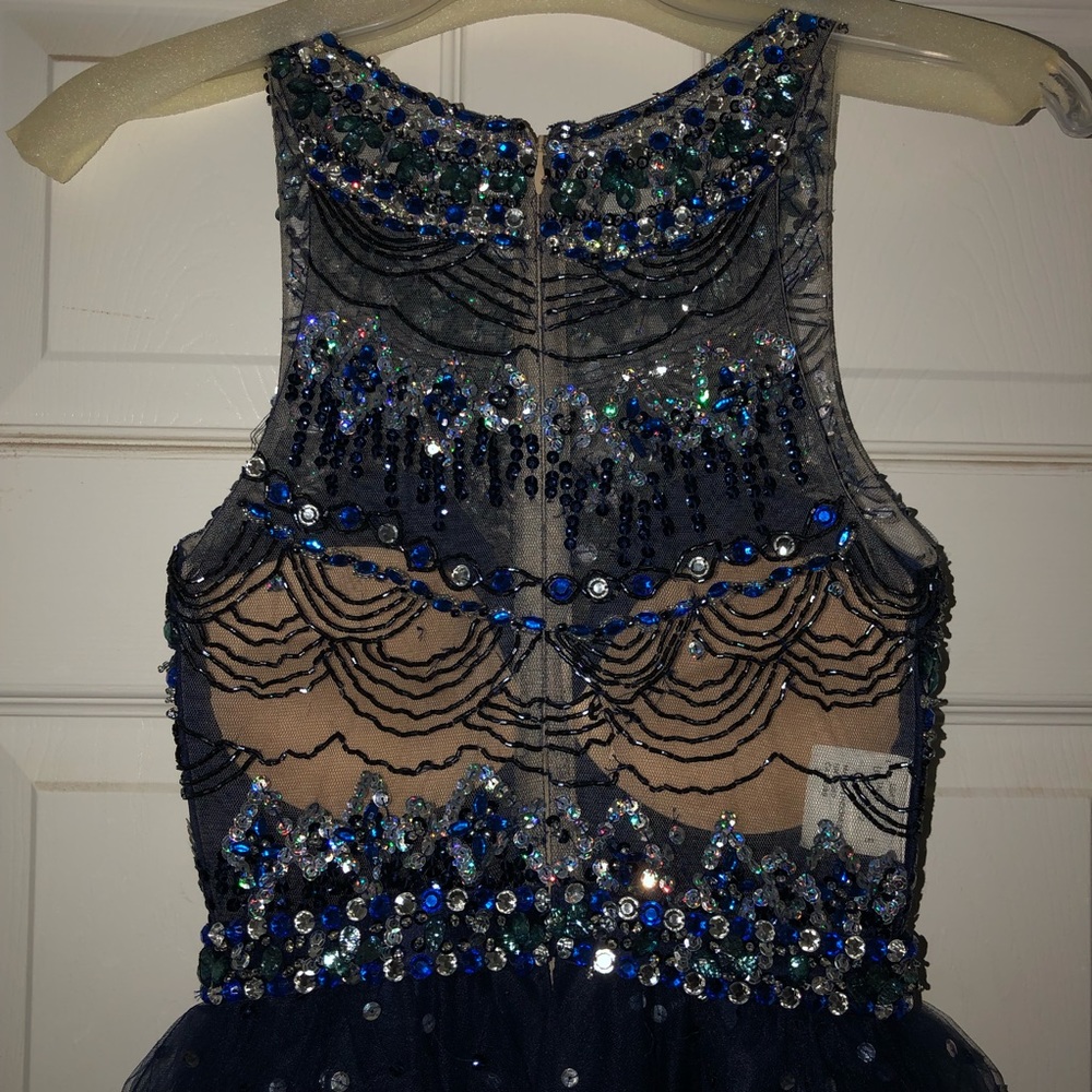 Mori Lee Sticks and Stones Short Formal Dress - Picture 5 of 7